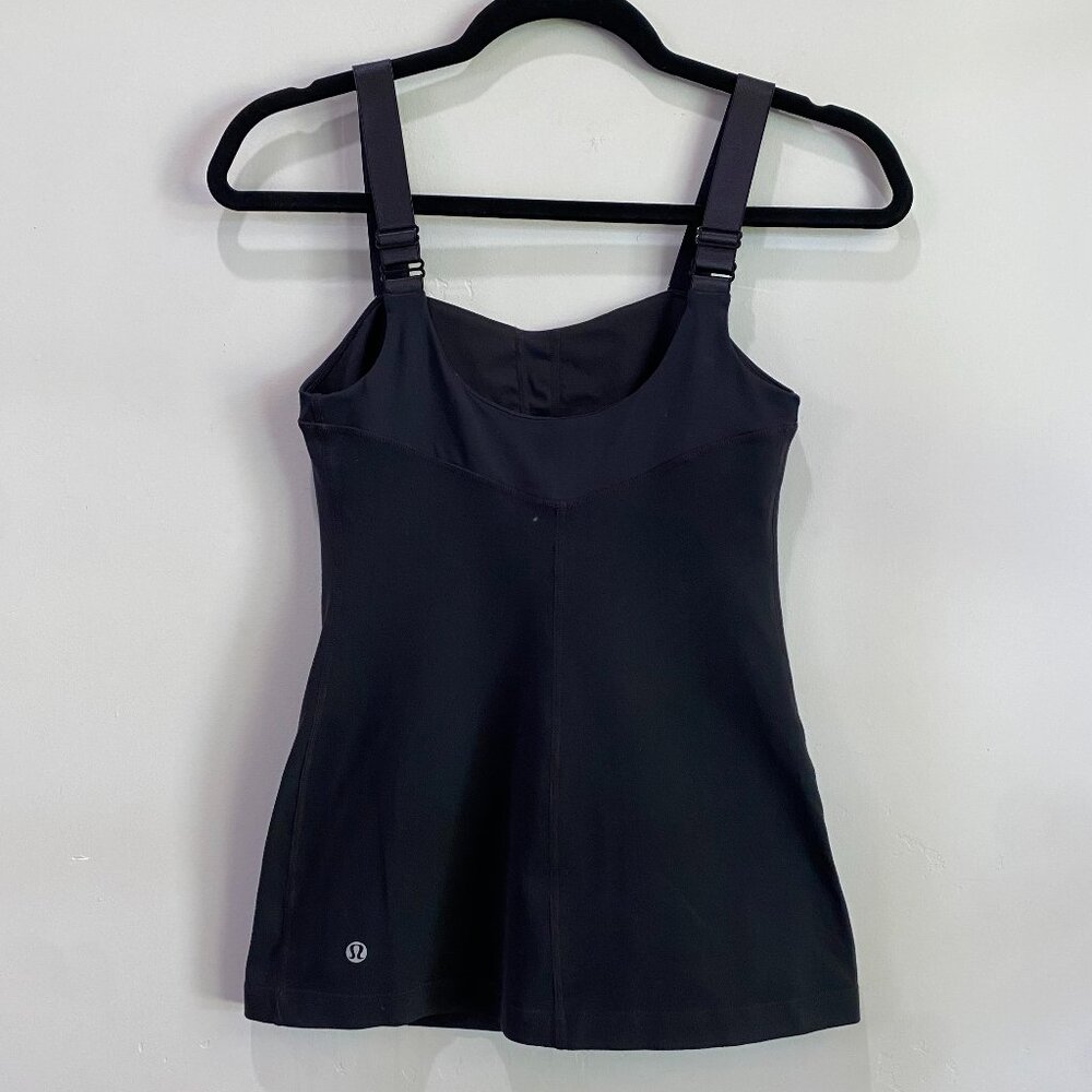 Lululemon | Fitted Pull-On Adjustable Straps Tank-Top in Black | Size 4 Women's - Picture 4 of 12